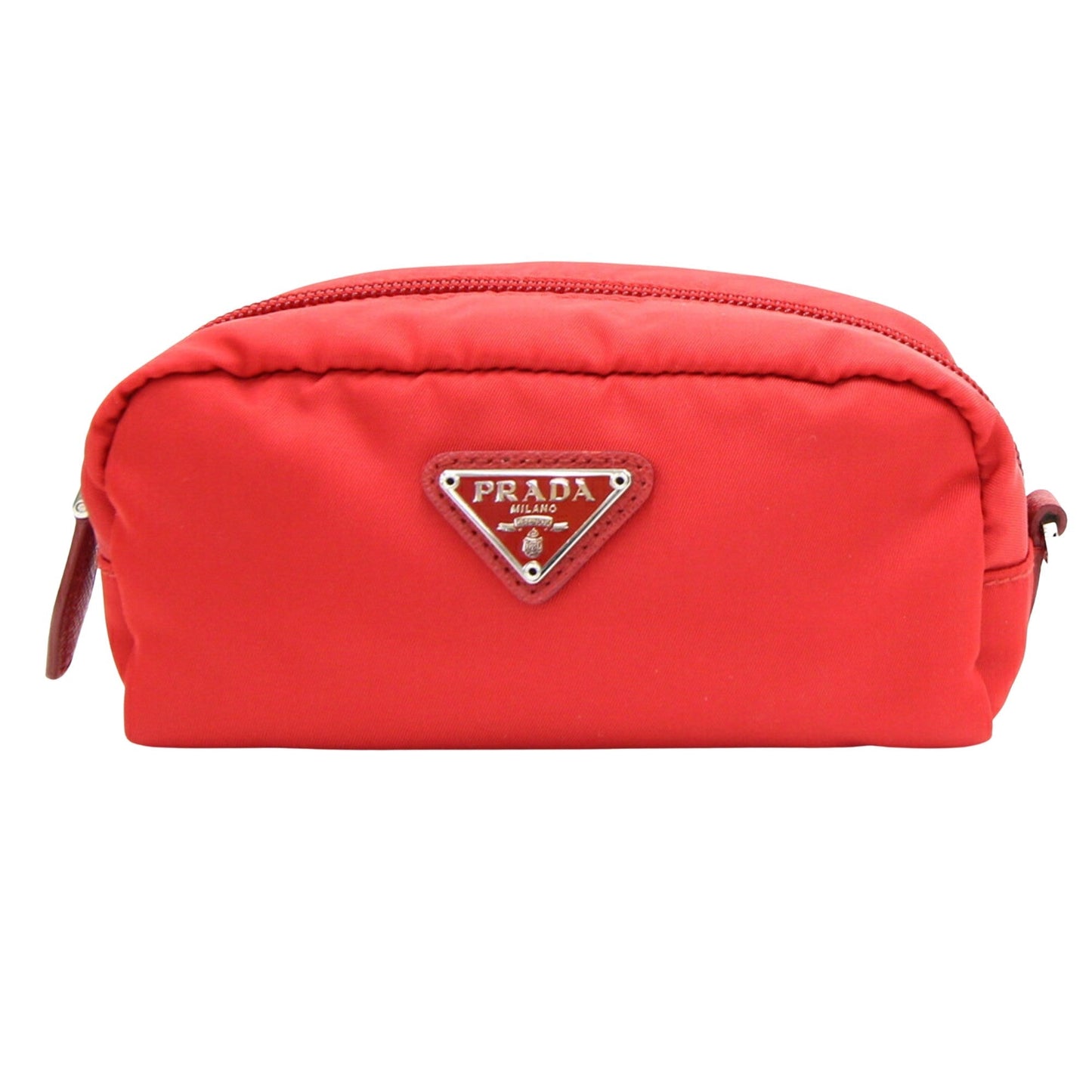 Prada Red Synthetic Saffiano clutch bag