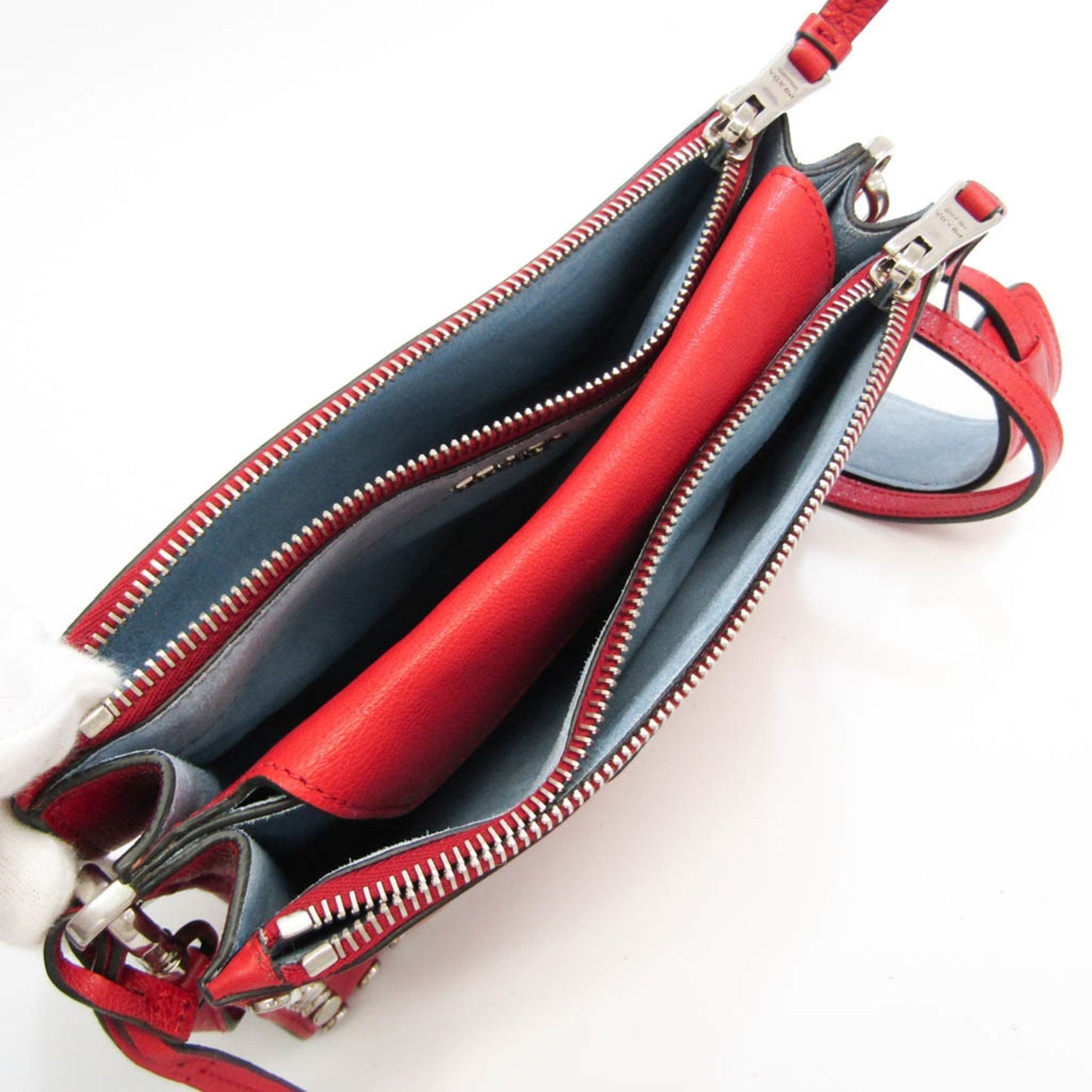 Prada Red Leather Etiquette shoulder bag