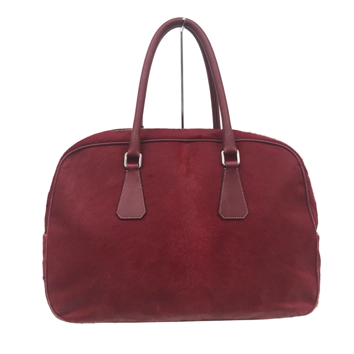 Prada Bordeaux Fur  handbag bag