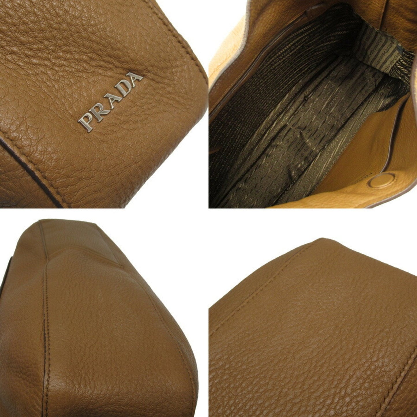 Prada Brown Leather  shoulder bag