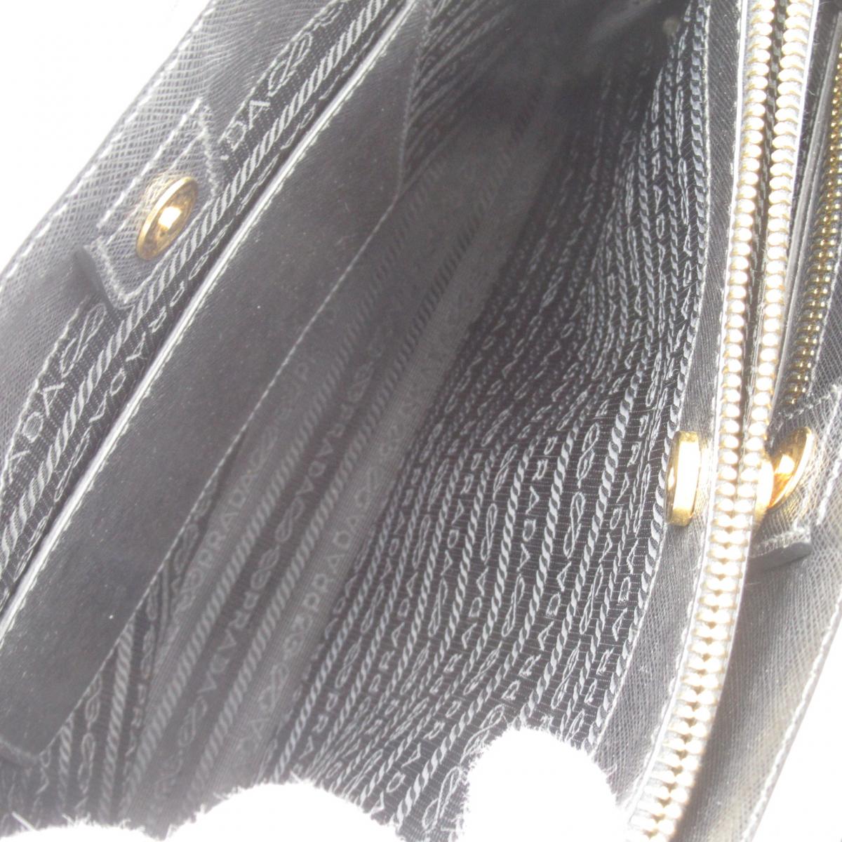 Prada Black Leather Galleria handbag bag