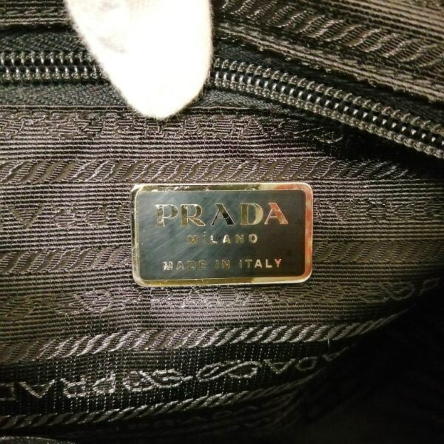 Prada Black Synthetic  handbag bag