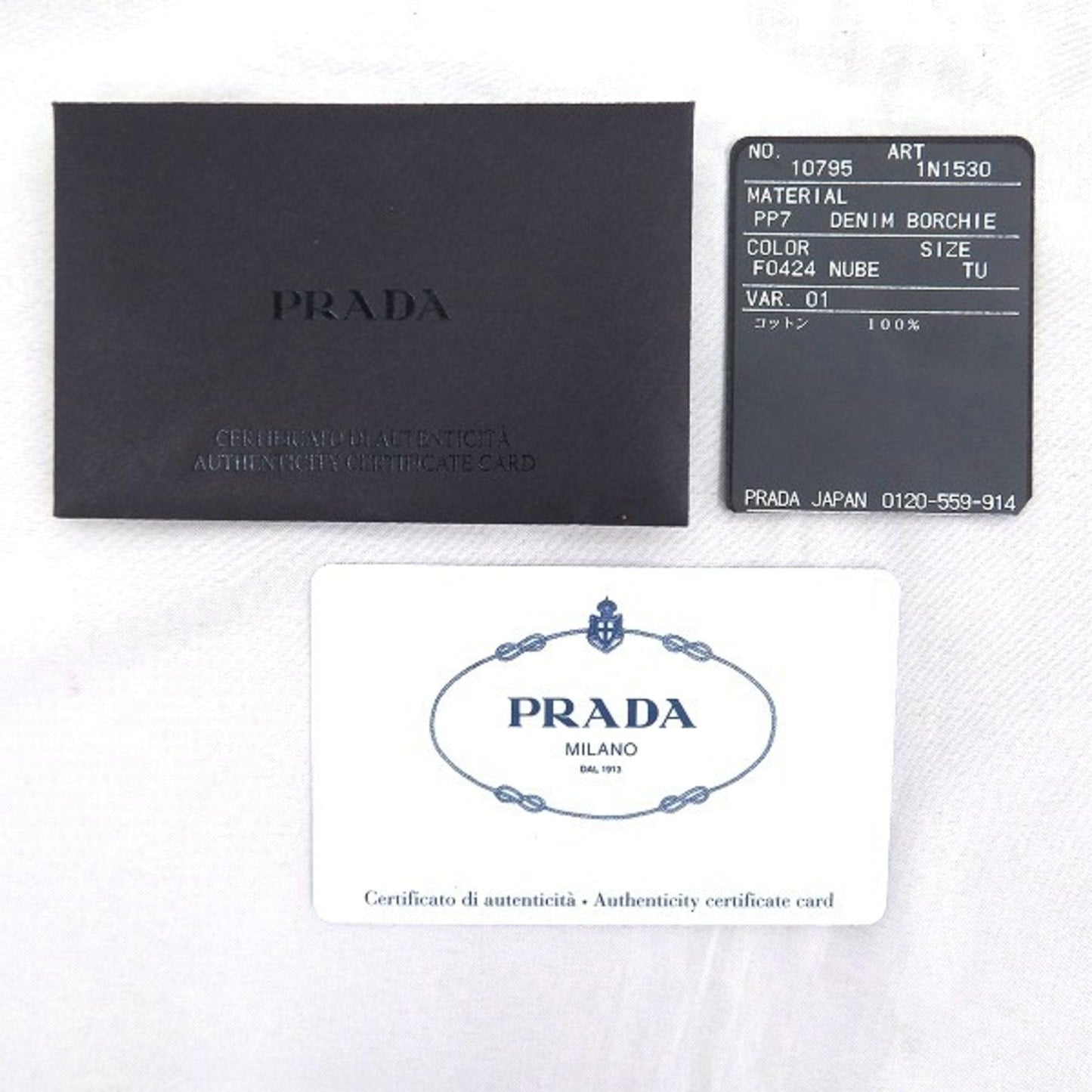 Prada Gray Denim - Jeans  shoulder bag