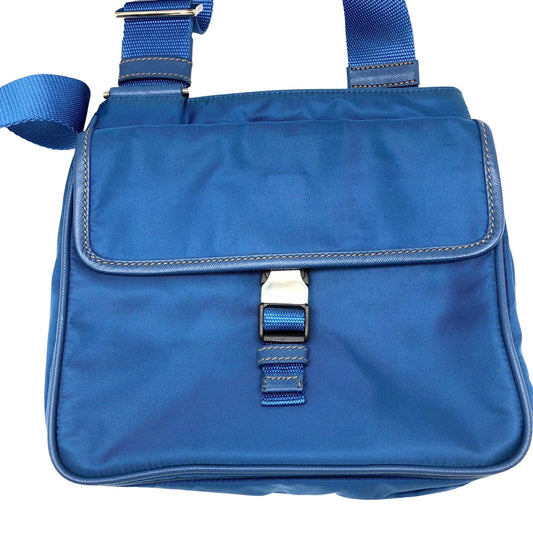 Prada Blue Synthetic Odette shoulder bag