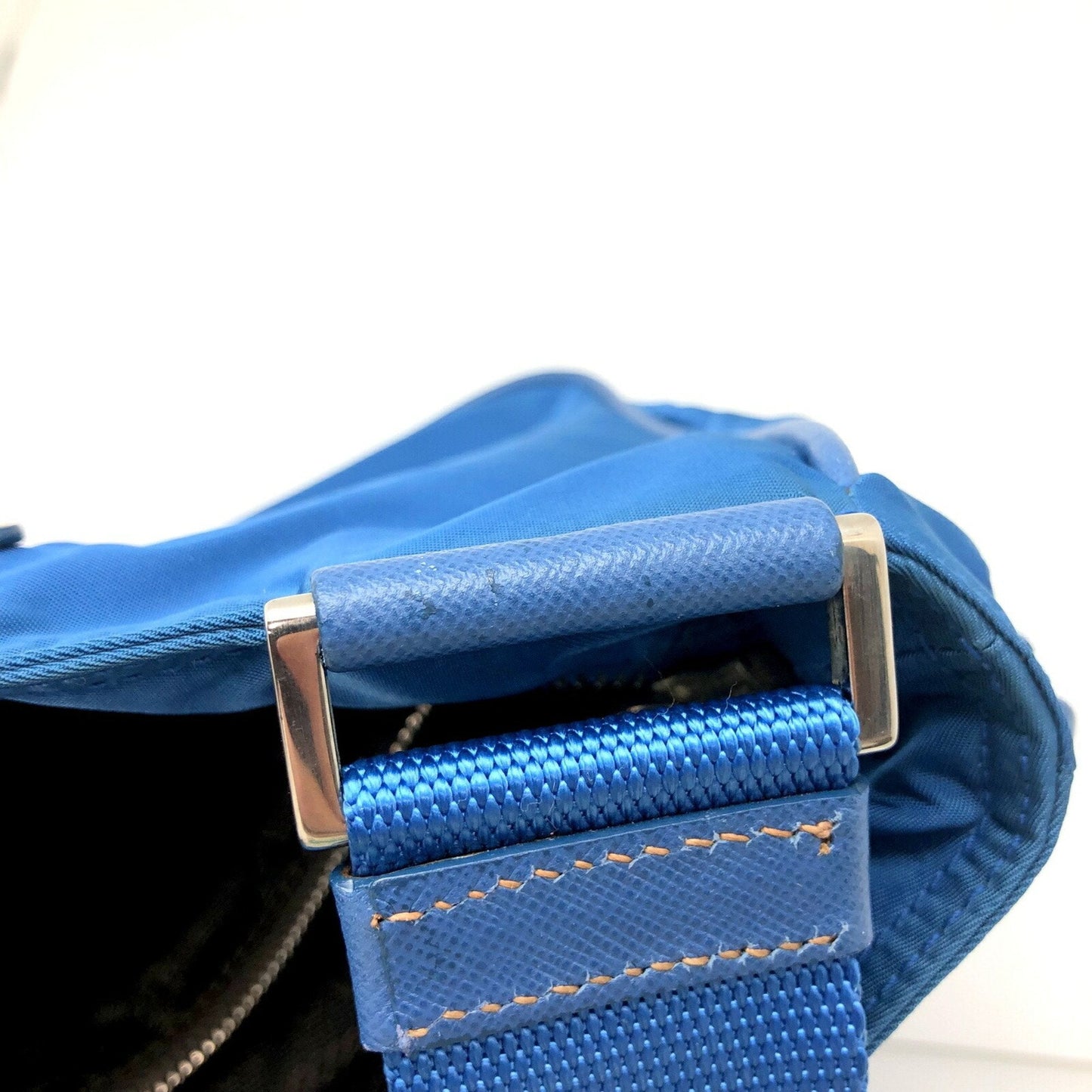 Prada Blue Synthetic Odette shoulder bag