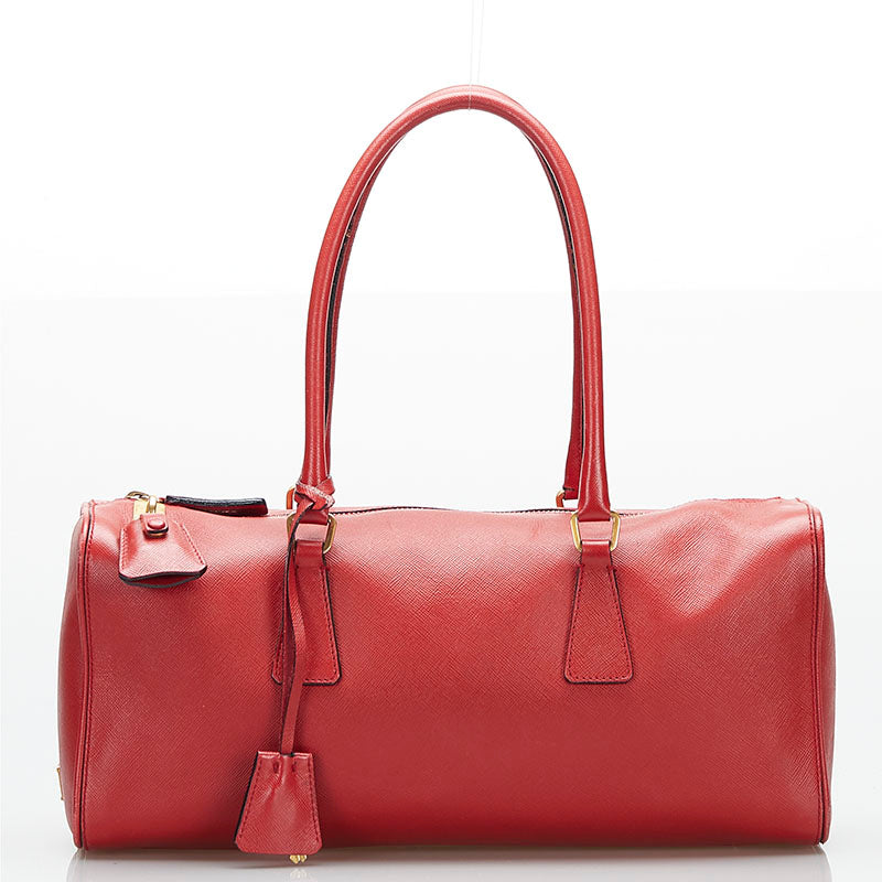 Prada Red Leather  handbag bag