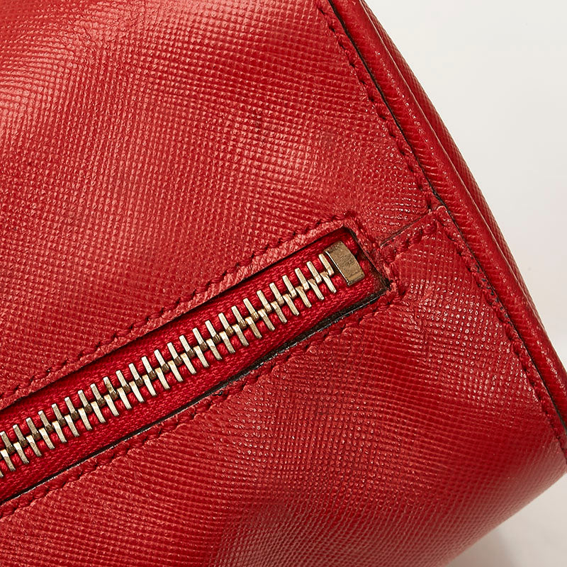 Prada Red Leather  handbag bag