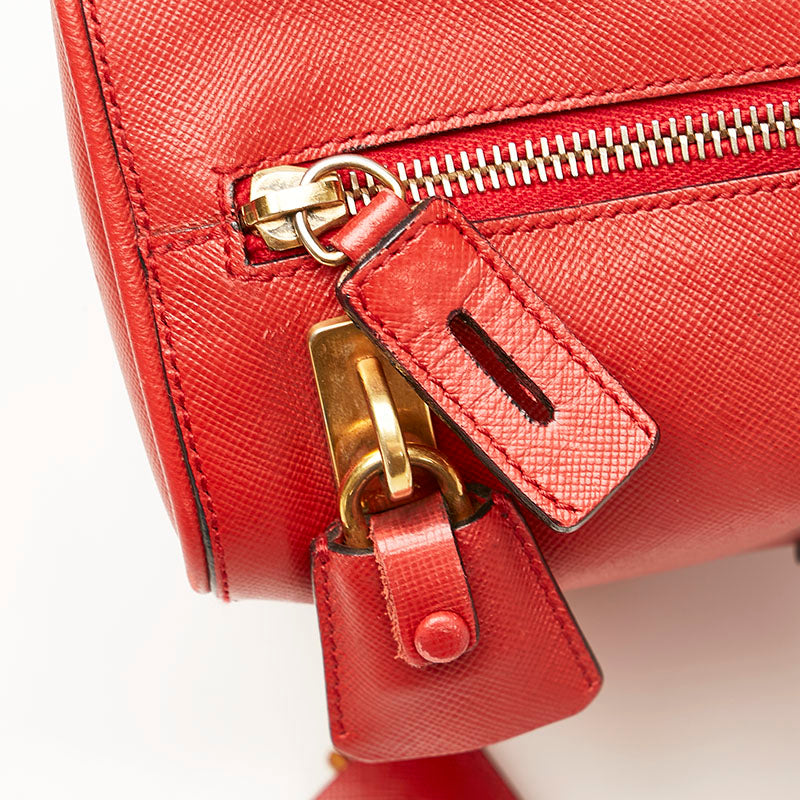 Prada Red Leather  handbag bag