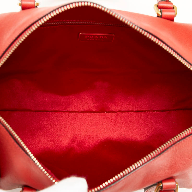 Prada Red Leather  handbag bag