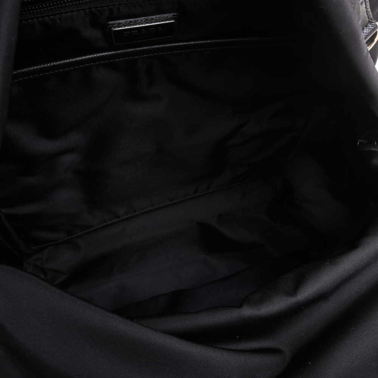 Prada Black Synthetic  backpack bag