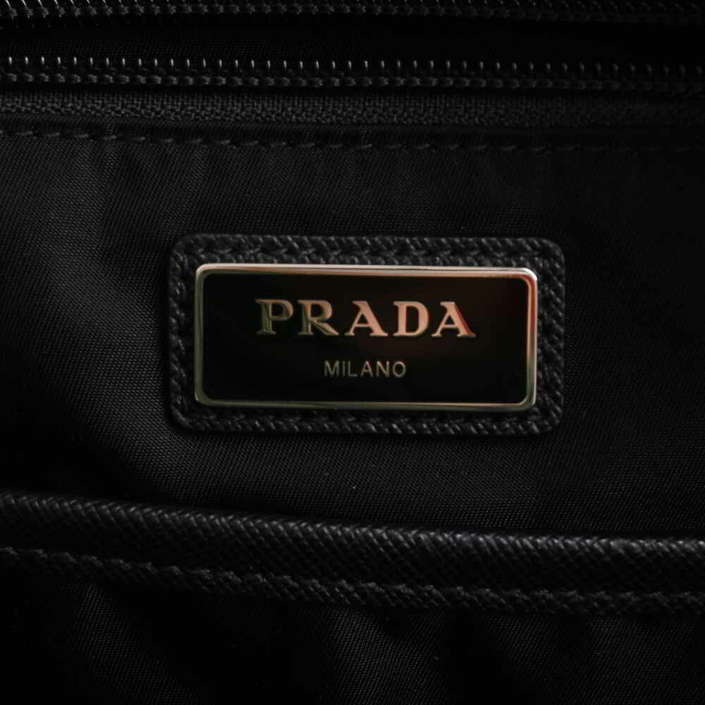 Prada Black Synthetic  backpack bag