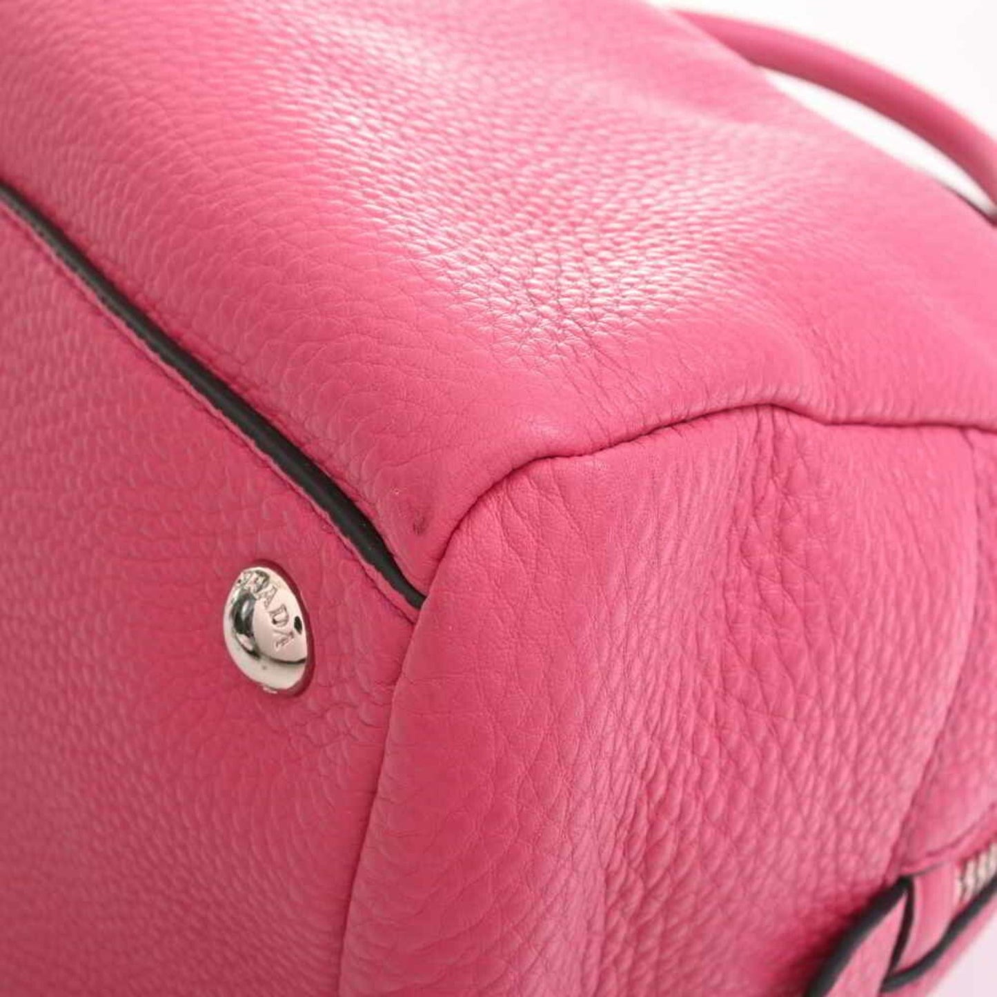 Prada Pink Leather Vitello handbag bag