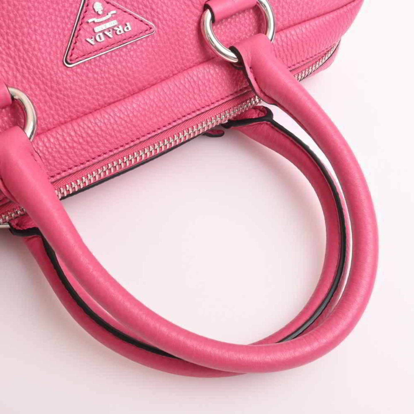 Prada Pink Leather Vitello handbag bag