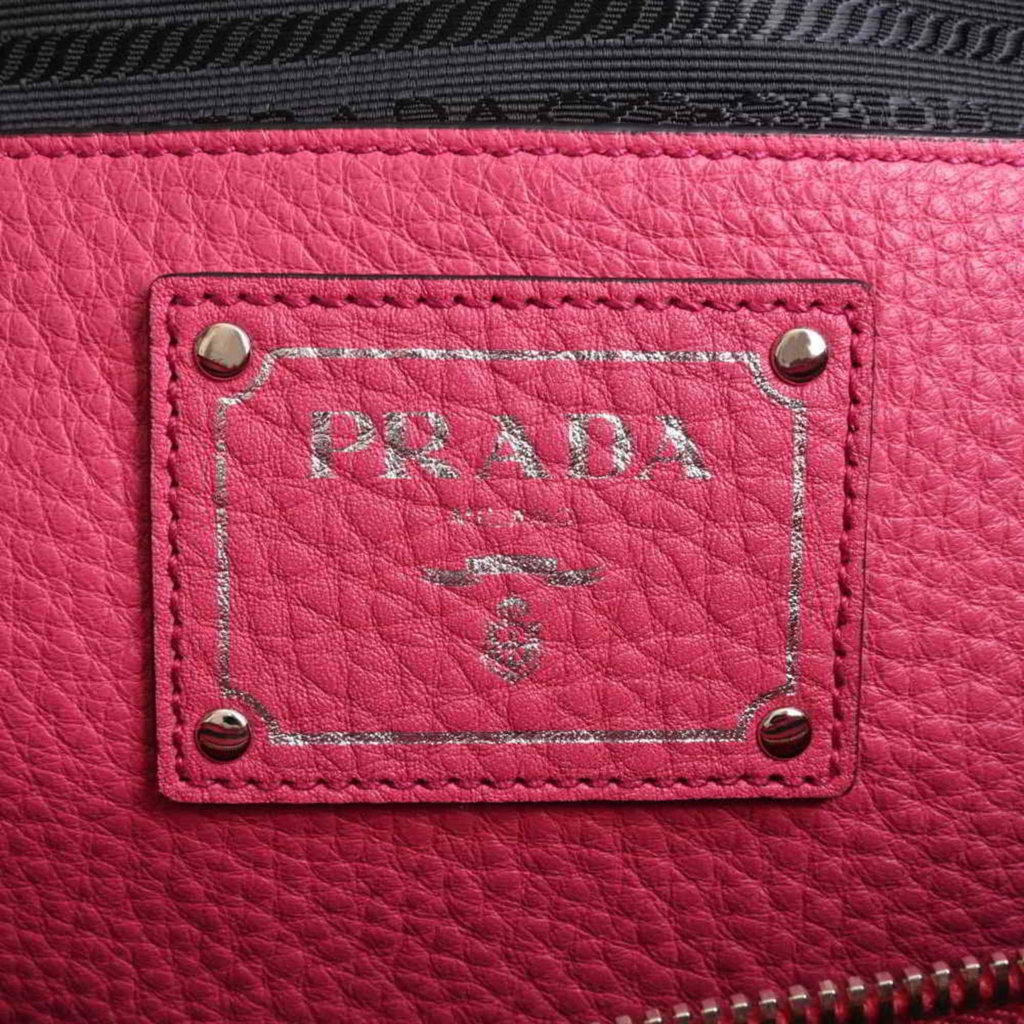 Prada Pink Leather Vitello handbag bag