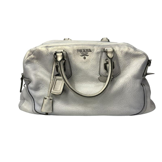 Prada Silver Leather  travel bag