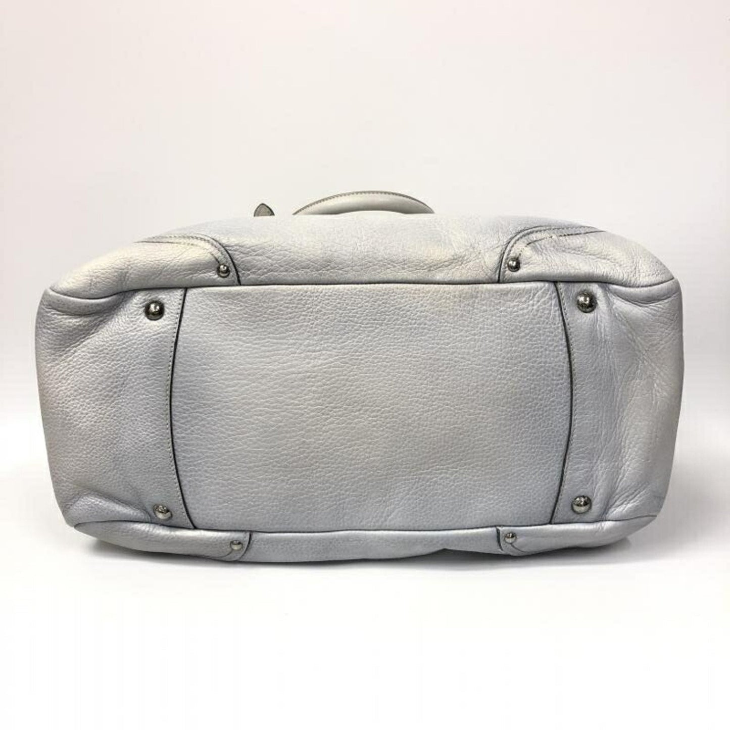 Prada Silver Leather  travel bag