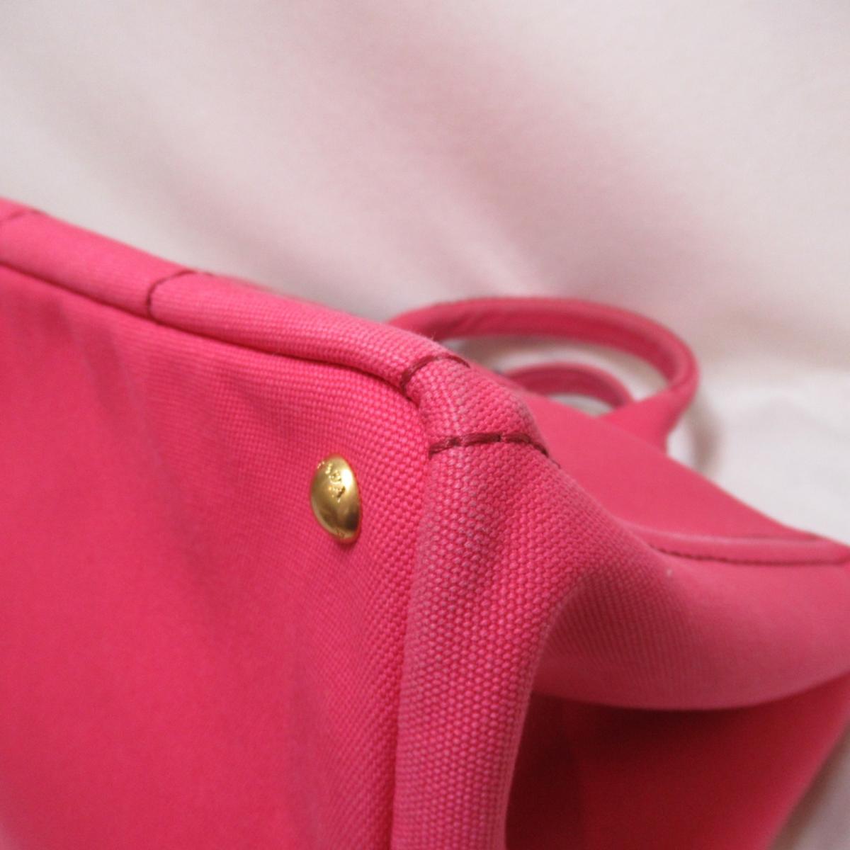 Prada Pink Canvas Canapa handbag bag