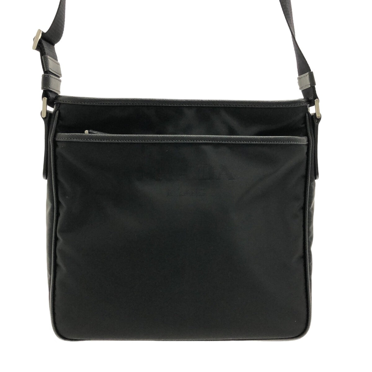 Prada Black Synthetic Tessuto shoulder bag