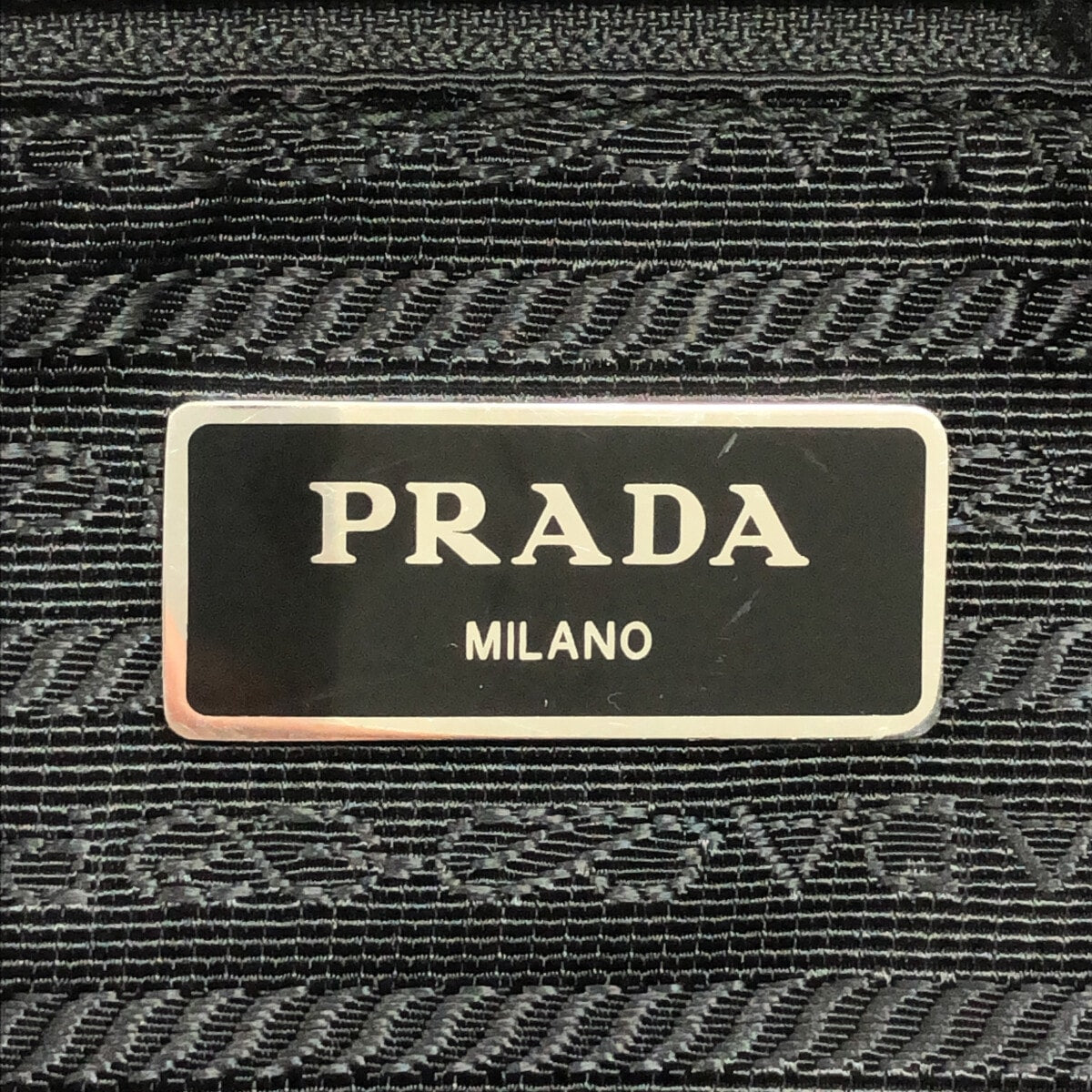 Prada Black Synthetic Tessuto shoulder bag