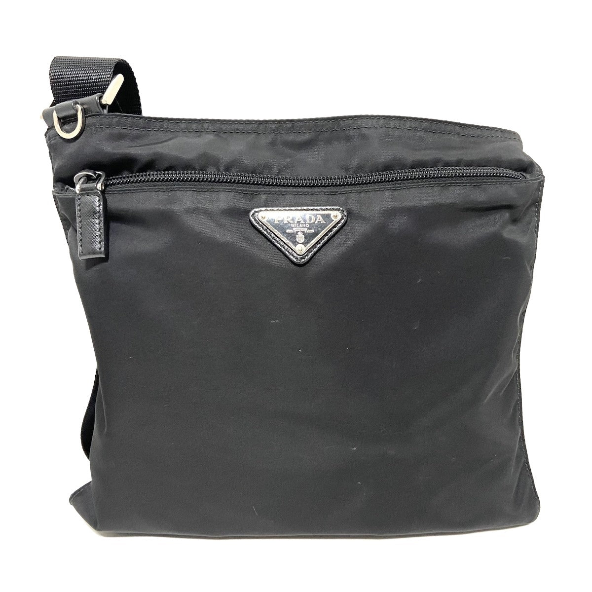 Prada Black Synthetic Vela shoulder bag