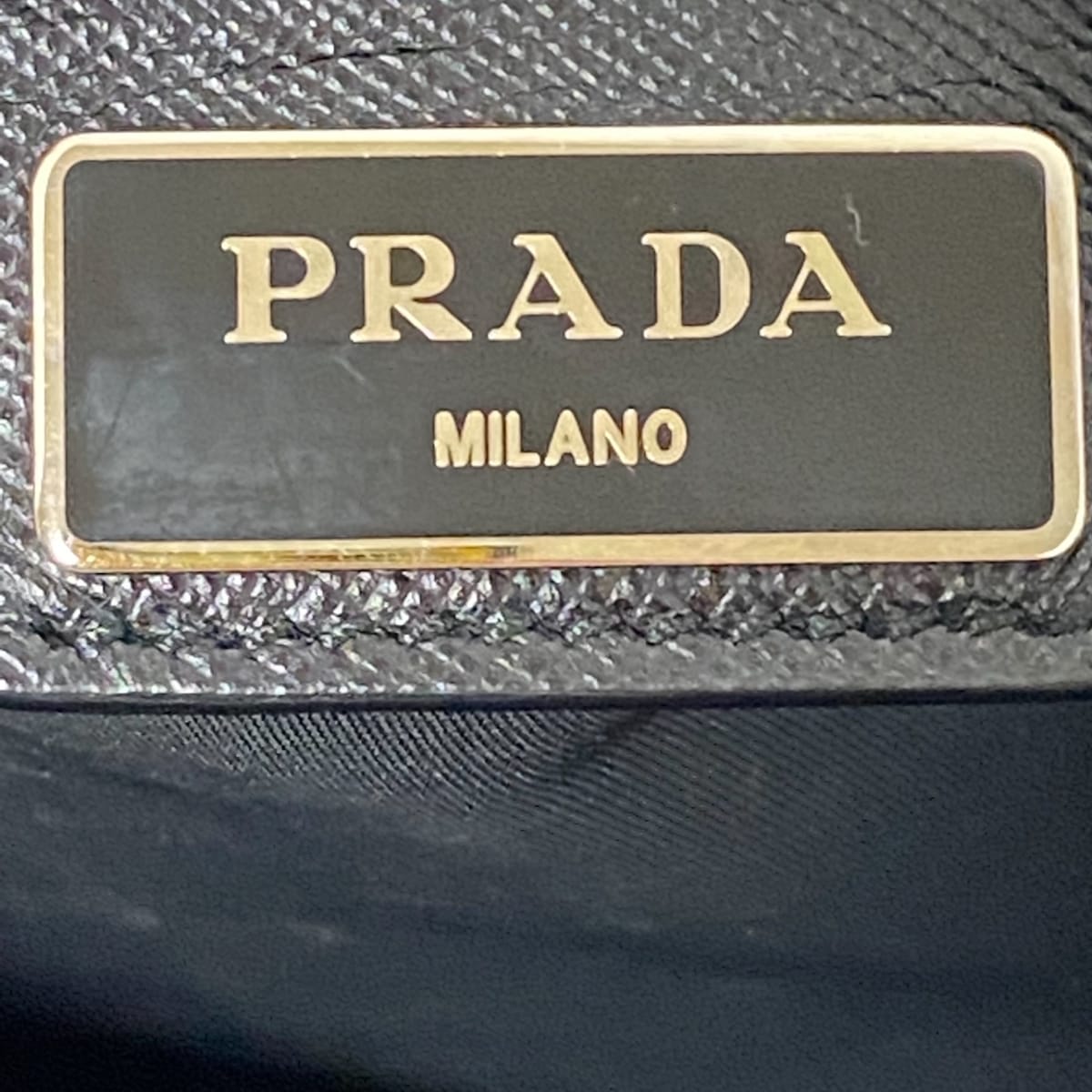 Prada Black Synthetic Vela shoulder bag