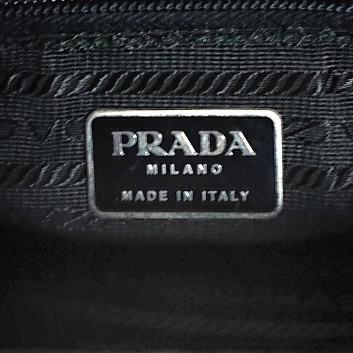 Prada Black Synthetic Tessuto tote bag