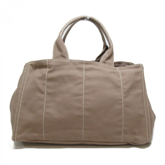 Prada Brown Canvas Canapa tote bag