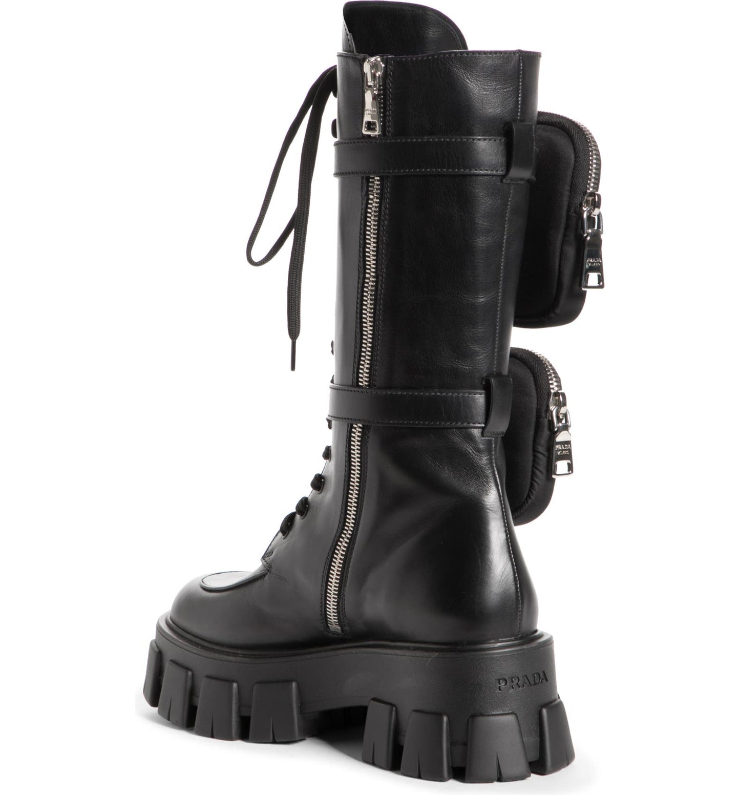 PRADA Removable Pouch Combat Boot