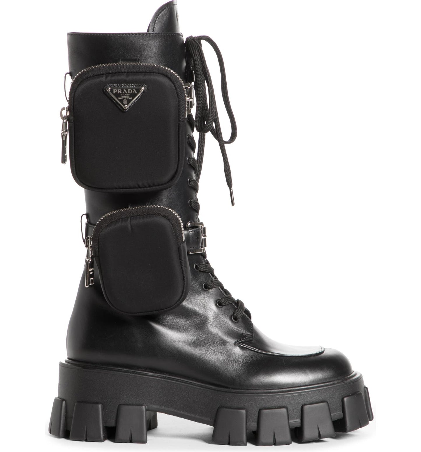 PRADA Removable Pouch Combat Boot