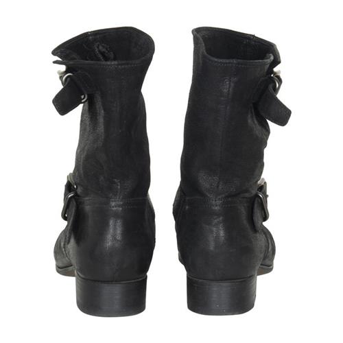 Prada Leather Buckle Boots