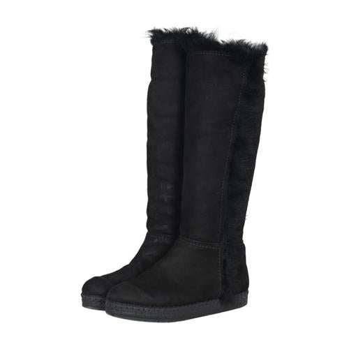 Prada Shearling Suede Tall Boots