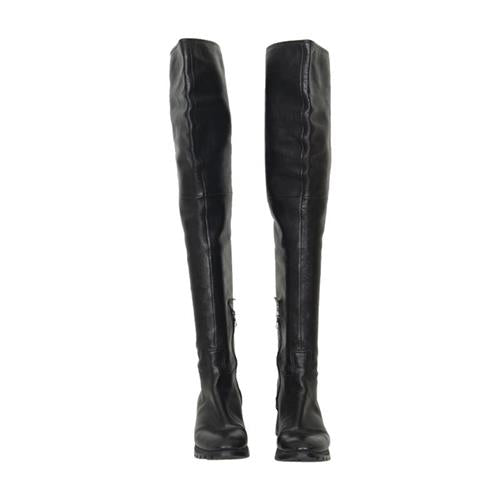 Prada Leather Over-The-Knee Boots