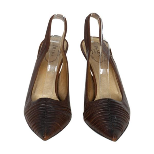 Prada Leather Slingback Pumps