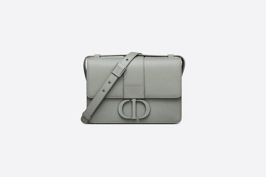 30 Montaigne Bag Gray Ultramatte Grained Calfskin