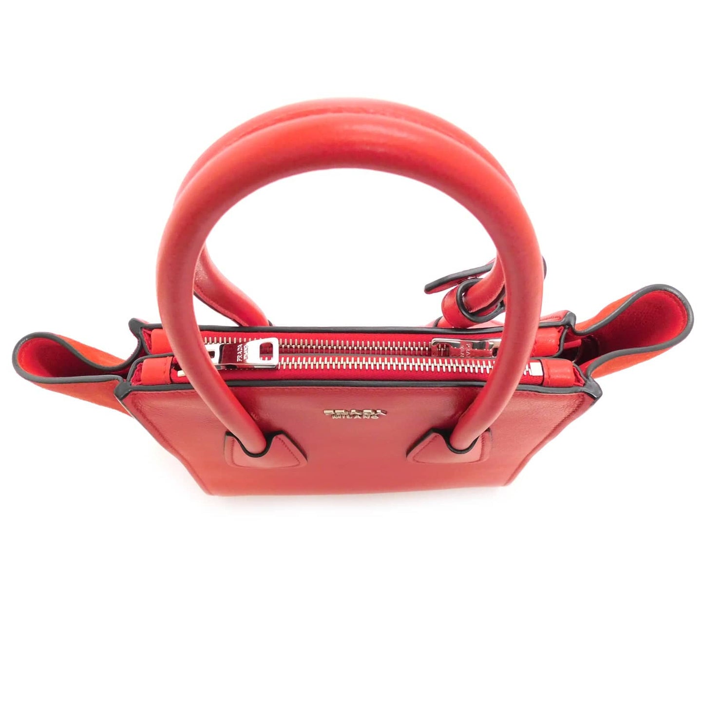 Prada Handbag Red Leather